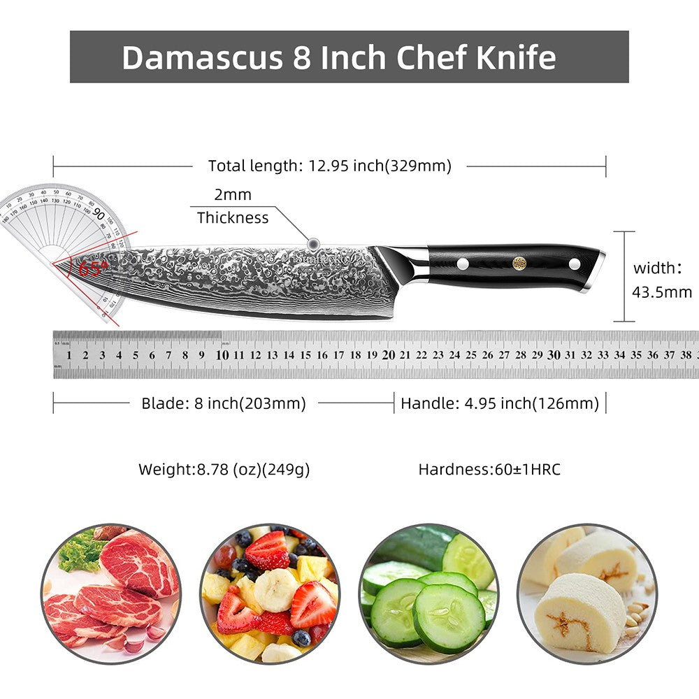 Clássico 1-4 unidades/conjunto Facas de Chefe 73 Camadas Aço Damasco de Alto Carbono Faca de Cozinha Afiada Ferramentas de Corte de Carne e Vegetais