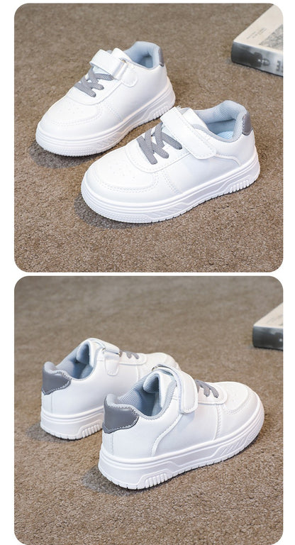 2025 Girl shoe spring Autumn Boy White Shoe Casual Running kid Shoe Anti Slip Soft Sole Sneaker kid tenis Hot selling item