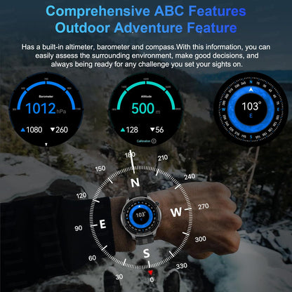 2026 Novo Militar T-Rex 3 Ultra Offline Mapa GPS Smart Watch 4GB Memória 10ATM À Prova D'Água Monitor Cardíaco Esportivo Smartwatch Masculino