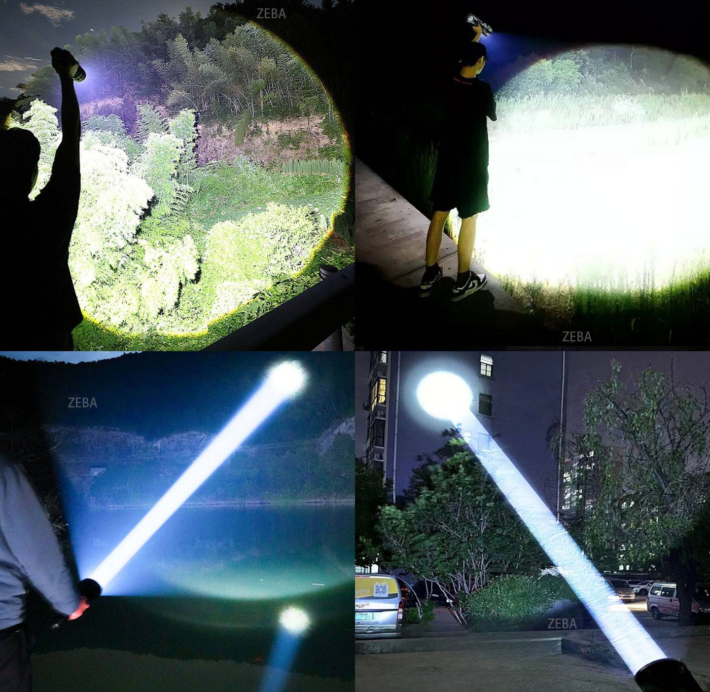 Ultra Powerful Windproof Fire Starting Flashlight Rechargeable High Power Torch Focused Light Source Can Light A Flame Lantern