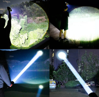 Ultra Powerful Windproof Fire Starting Flashlight Rechargeable High Power Torch Focused Light Source Can Light A Flame Lantern