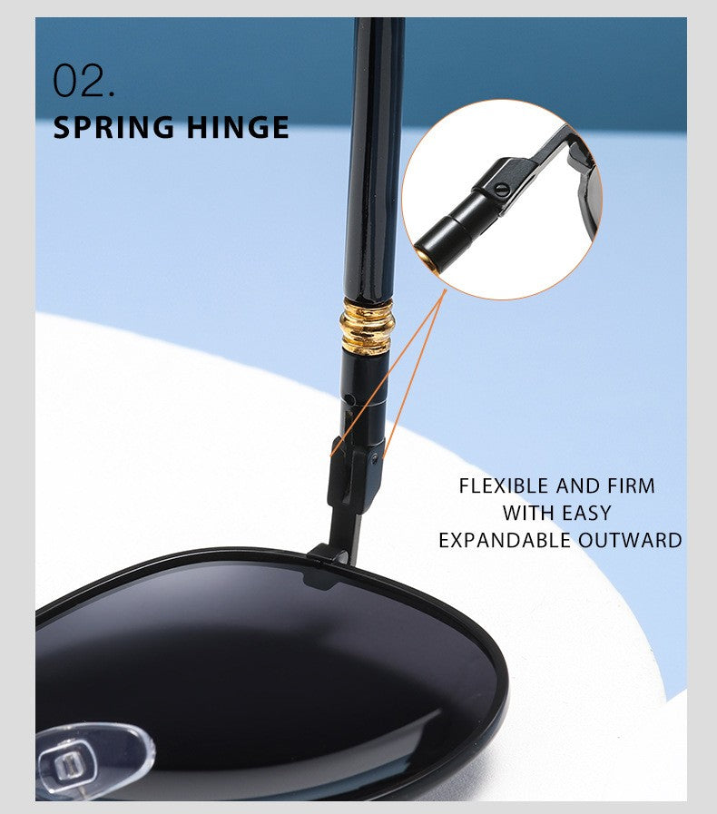 Pilot Men Classic Prescription Reading Sunglasses Black Lens Finished Presbyopic Readers Shade Outdoor Sun Glasses +1.0 to +4.0