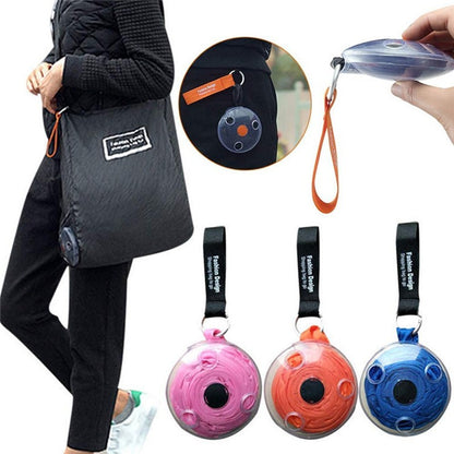Multifunctional Shopping Storage Bag, Eco, Reusable, Super Small, Portable, Folding, Telescopic Disc, Supermarket