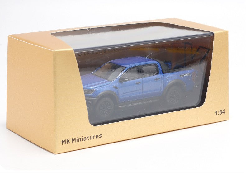 MK Miniaturas Liga Fundida 1/64 Ford Ranger Raptor Modelo de Carro Decoração Estática Brinquedos Colecionáveis de Presente