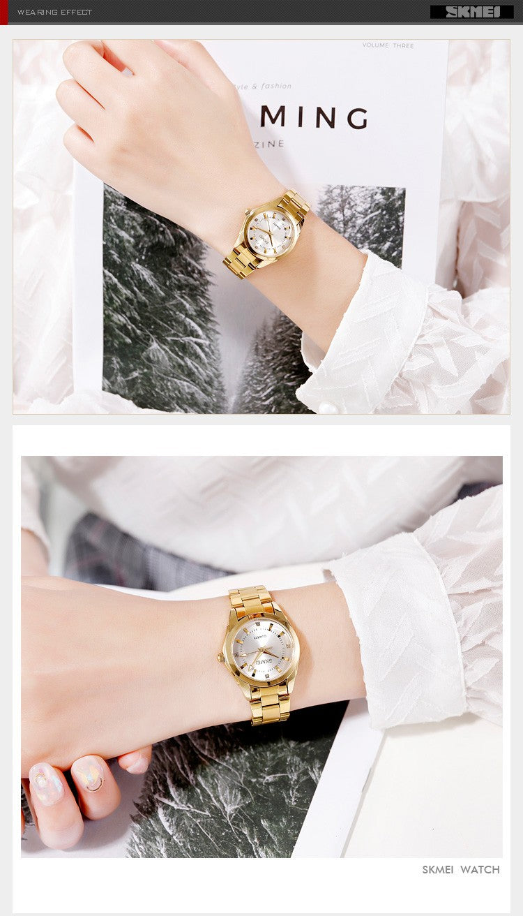 Skmei Japan Movement Luxury Quartz Watches For Women Thin Lady Hour Ladies Reloj Mujer Fashion Simple Quartz Women Watch 1620