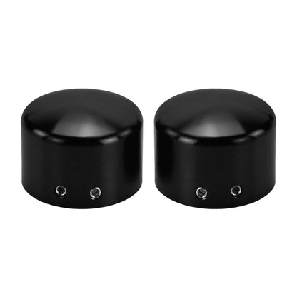 2 peças Tampa do Eixo Dianteiro da Motocicleta Porca Capa Parafuso Preto/Cromado Para Harley Touring Softail Breakout Dyna Street Bob V-Rod Sportster