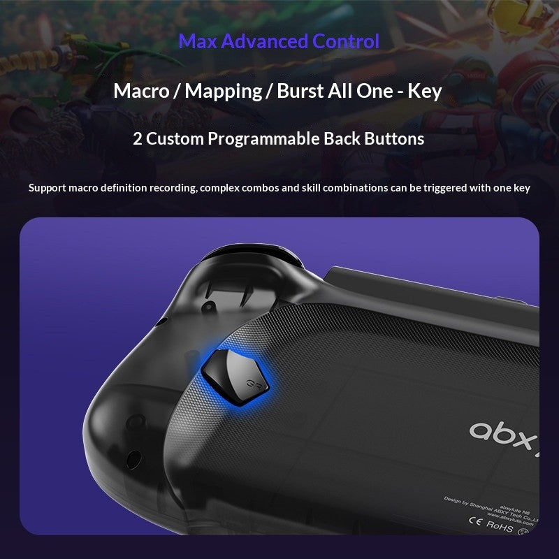 Abxylute N6 Deck-Style Controller For Switch 2 Hall Effect Joystick Native GL/GR Button Native HD Vibration Pro Handle NS2 Gifts