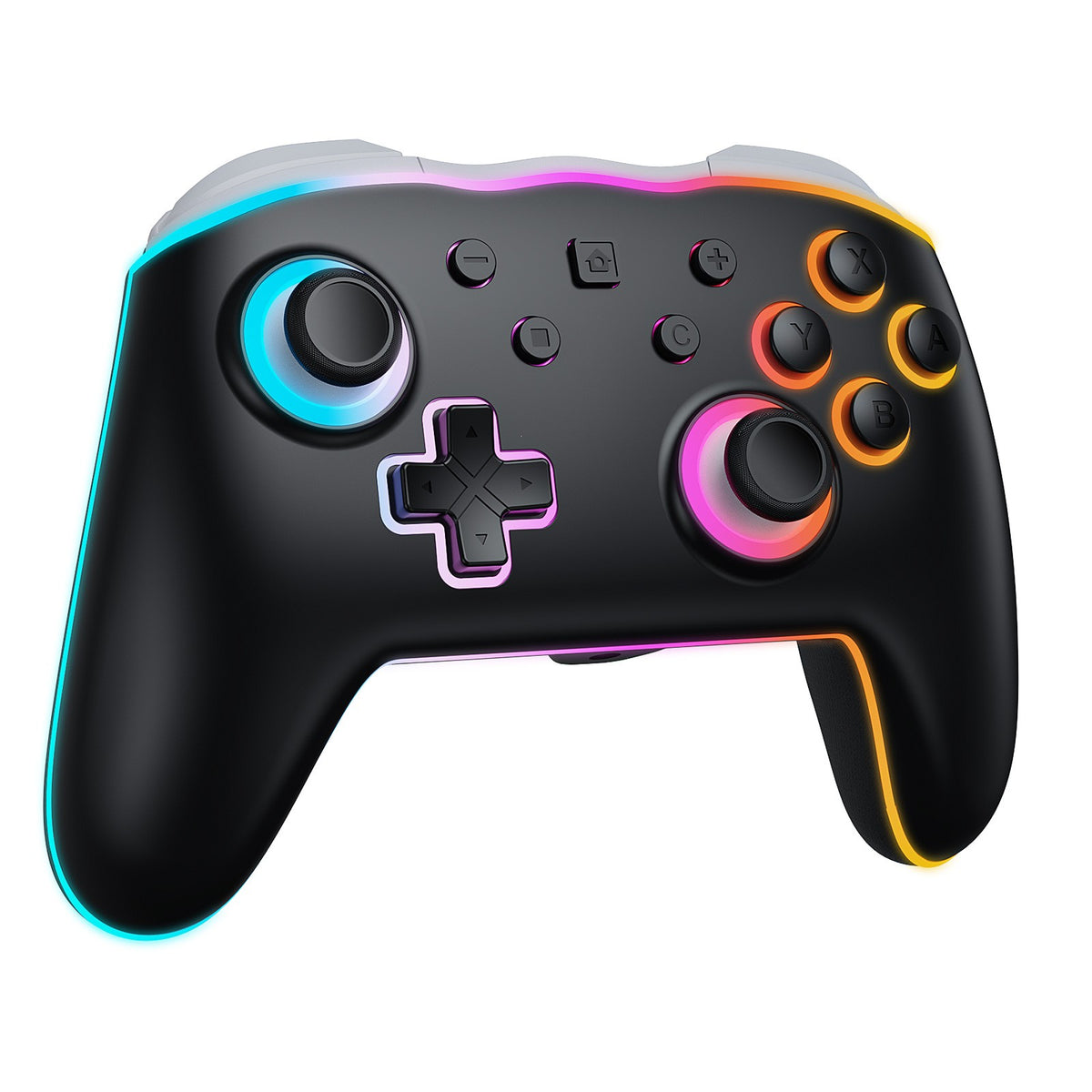 For Nintendo Switch 1 2 Joycon Controller Wireless RGB 9Axis Joypad,Gamepad Dual Shock Turbo/Marco Programable Game Pad Joystick