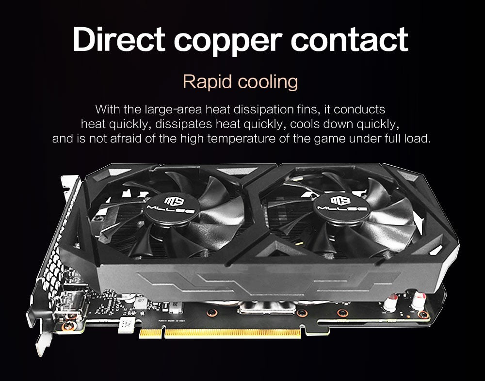 Placa de Vídeo Mllse RTX 2070 8GB GDDR6 256Bit PCIE PCI-E3.0 16X 1470MHz 2304 unidades DP*3 rtx 2070 8G para Jogos