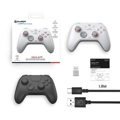 GameSir Nova 2 Lite Wireless Game Controller Switch Gamepad Hall Effect Joysticks Anti-Drift for Nintendo Switch / iPhone / Android / PC