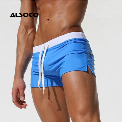 New Fashion Swimwear Men Breathable Men's Swimsuits Trunks Boxer Briefs Sunga SwimSuits Maillot De Bain Beach Shorts