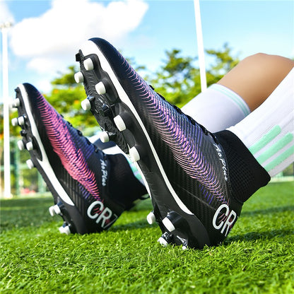 2025 New Football Shoes Society Soccer Cleats Long Nails Soccer Boot Non-slip Training Sneaker Artificial Quality Grass Footwear