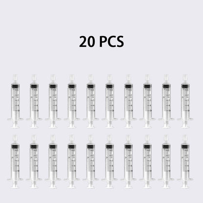 20/30/50 unidades de seringa plástica de perfume de 5ML para distribuição quantitativa de frascos recarregáveis, ferramenta de seringa de bomba cosmética