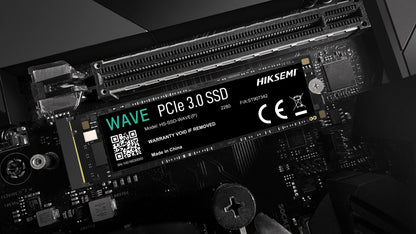 HIKSEMI WAVE (P) M.2 PCIe SSD – Até 2500MB/s de Leitura/Escrita! Compatível com Desktops, Laptops & Consoles de Jogos, 3D NAND para Estabilidade