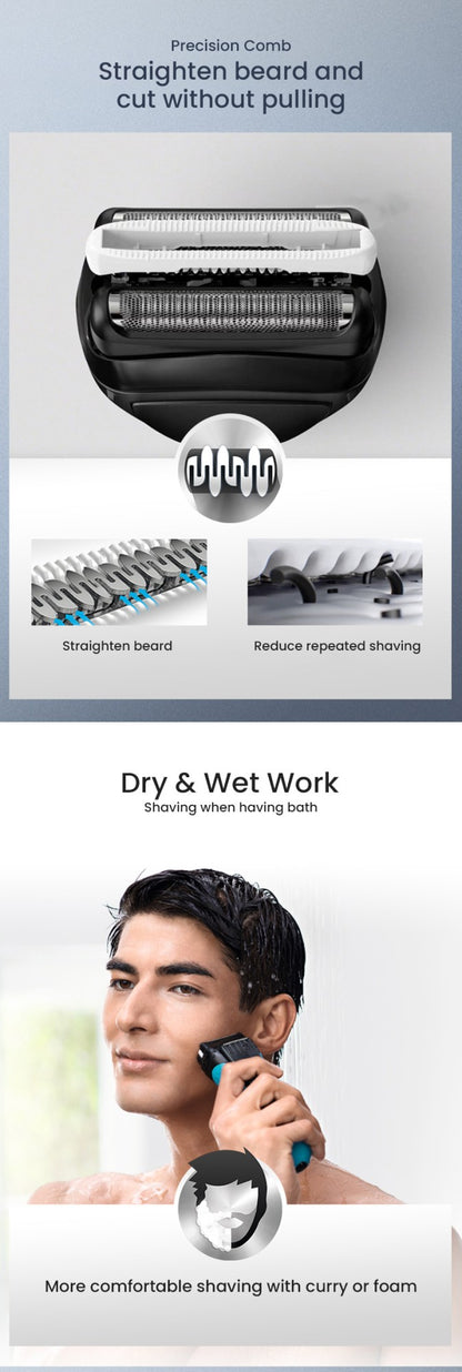 Braun Electric Shaver 3 Series ProSkin 3040S 3010S Reciprocating Shaver For Men Shaving Machine With Trimmer 100-240v