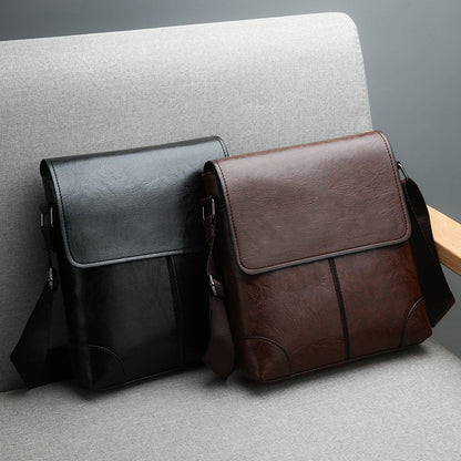 Men Shoulder Bags For IPAD Leather Business Handbag Men Messenger Bag Large Side Sling Bag Fashion Man Crossbody Bag