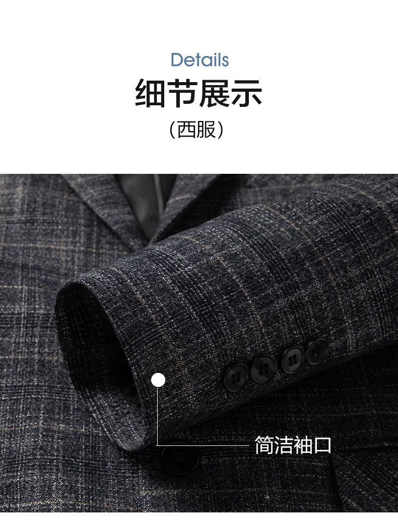 2025 Men's Slim Fit Business Casual Blazer High Quality Fashion All-in-One Banquet Korean Style Handsome Trend for All Seasons
