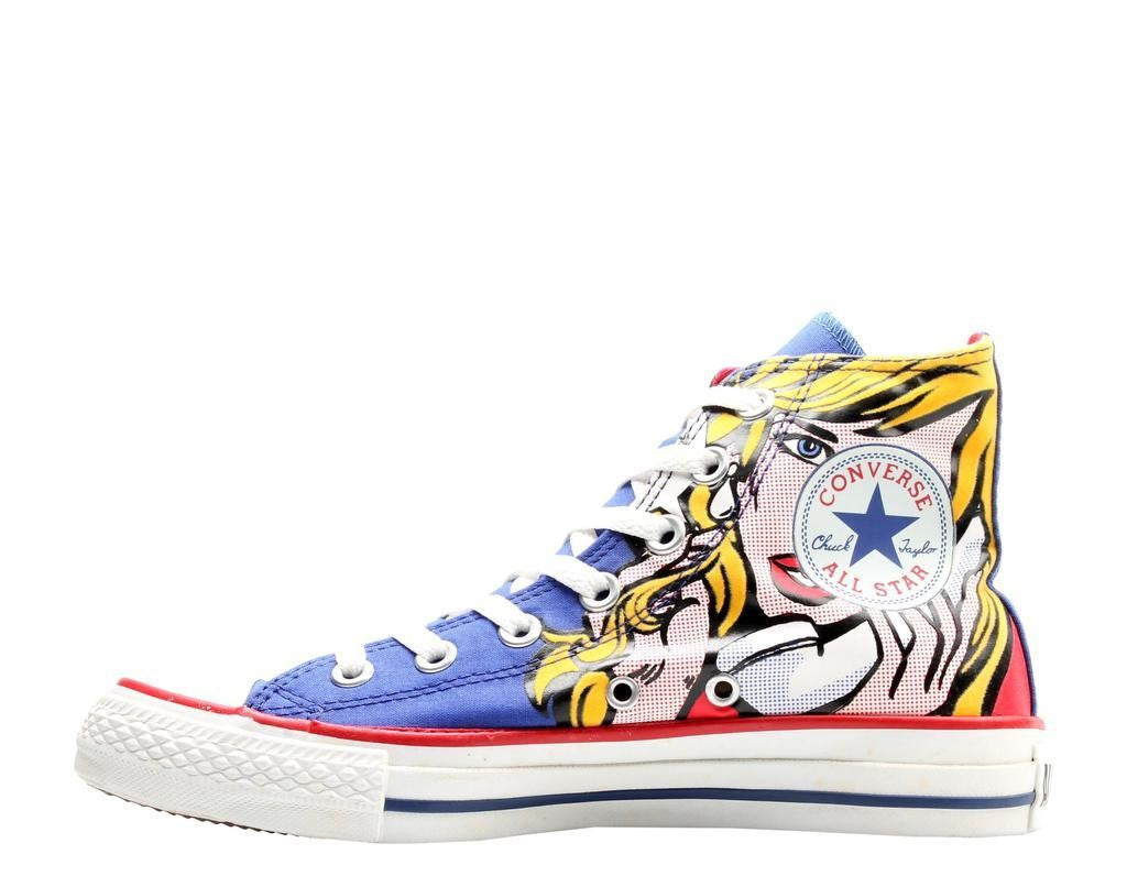 Converse | Chuck Taylor All Star Pop-Art Print Royal/Yellow Hi Sneakers 113848