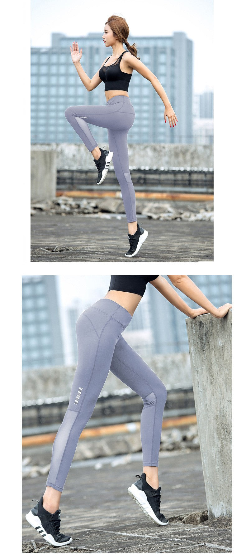 Women Fitness pants Tight Leggings Seamless High Waist Push Up mesh Legging Breathable Sport Cropped shorts Sexy Gym Yoga Pants