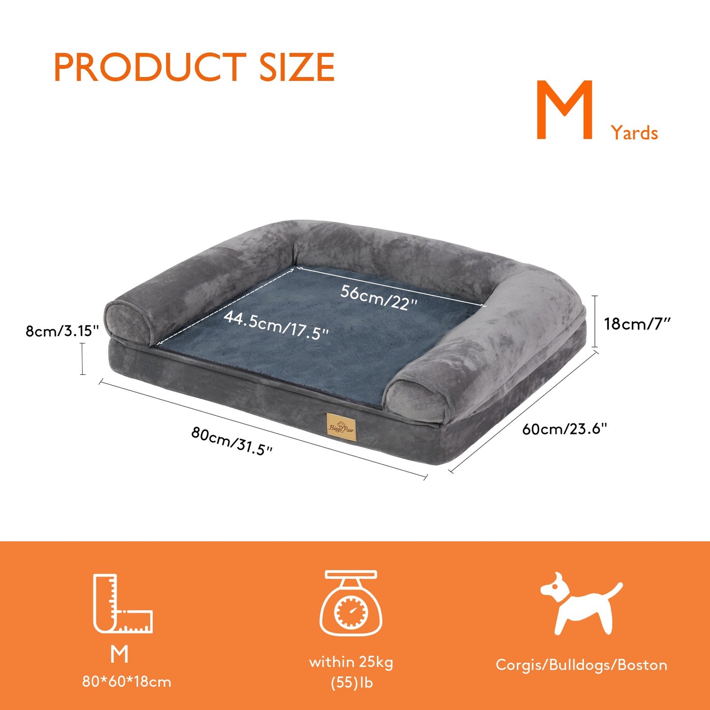 Cama para Cães Extra Grande Colchão Ortopédico para Animais de Estimação Sofá Almofada de Dormir com Capa Removível e Lavável Espuma Macia