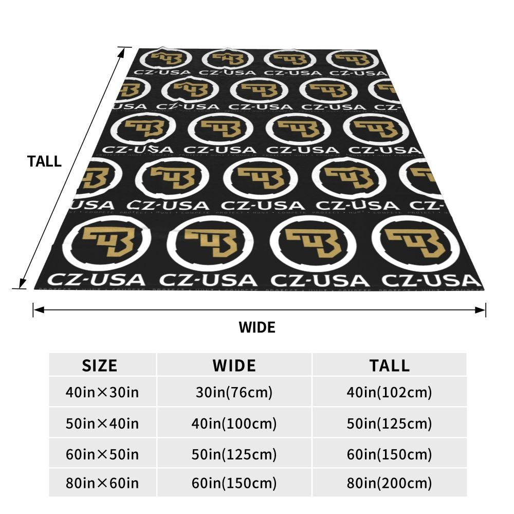 Ceska Zbrojovka CZ Blankets Flannel Sofa Throw Blanket Multi-function for Couch Bedding Outdoor Throws Bedspread Quilt