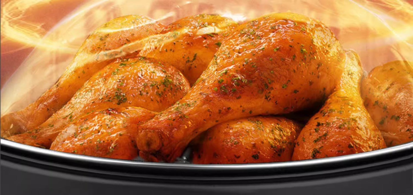 Flip-free air fryer double-layer fryer household large-capacity electric fryer fully automatic French fries machine