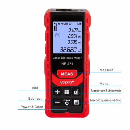 Noyafa NF-271 Medidor de Distância a Laser 40M 80M Telêmetro Trena Medidor de Alcance Dispositivo Régua Digital Ferramenta de Teste