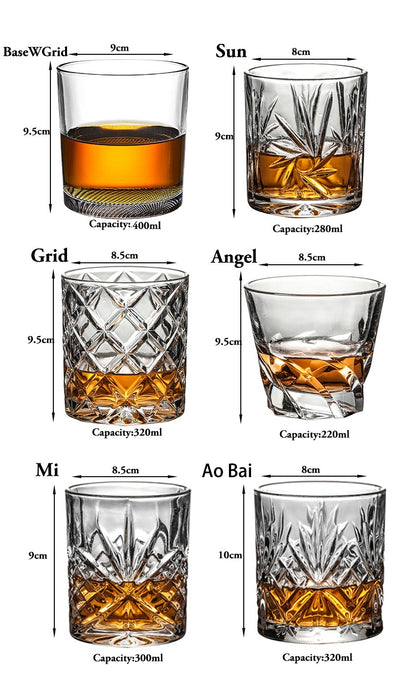 Copos de uísque, Copos de uísque escocês, Copos de uísque estilo "Old Fashioned"/ Presente perfeito para amantes de uísque escocês/ Vidraria elegante para bourbon/rum