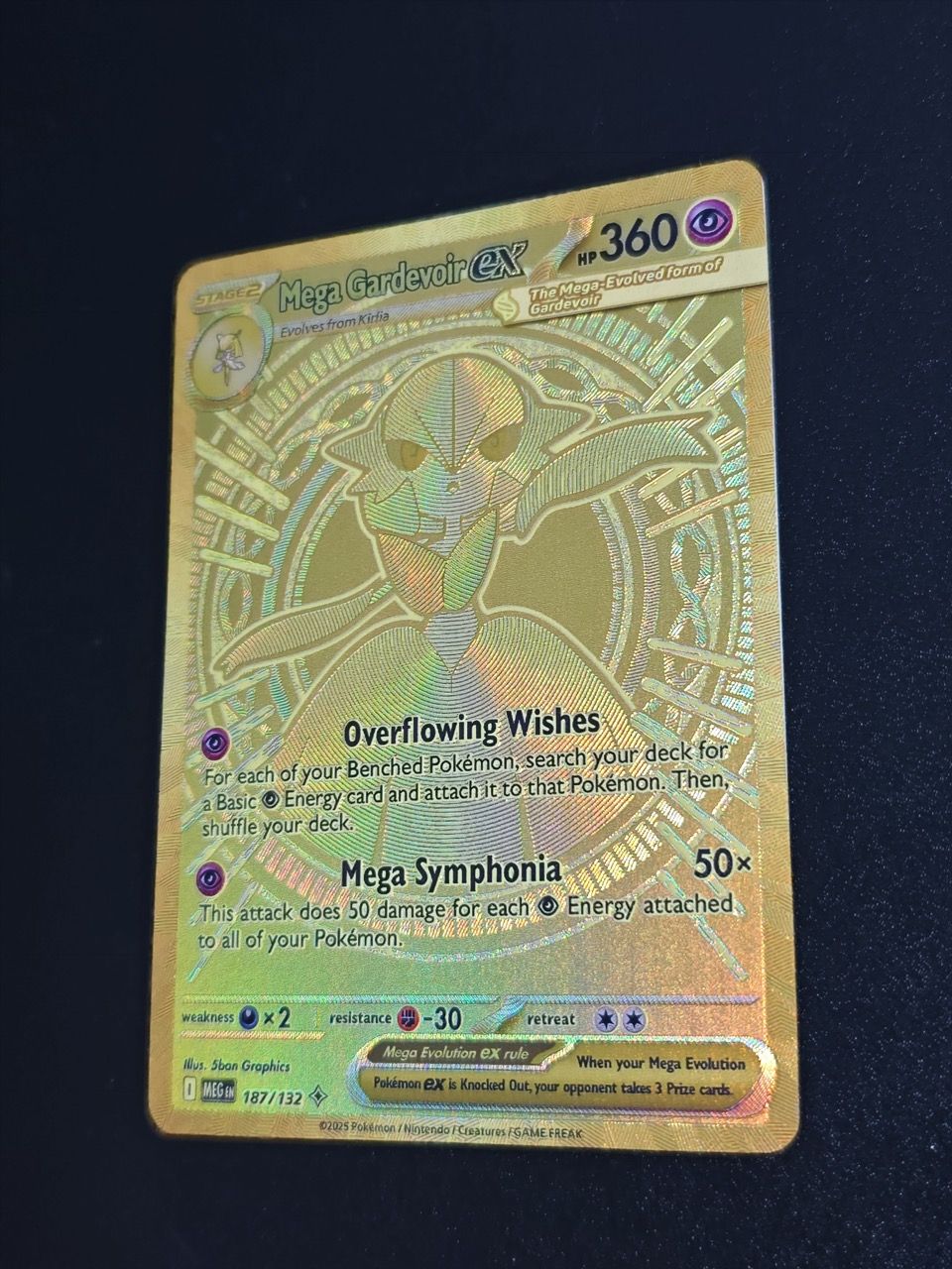 PTCG Mega Gengar ex Carta Flash Japonesa de Textura Rara de Alta Qualidade Diy Feita por Fãs Gardevoir Clássico Anime Coleção de Cartas de Brinquedo