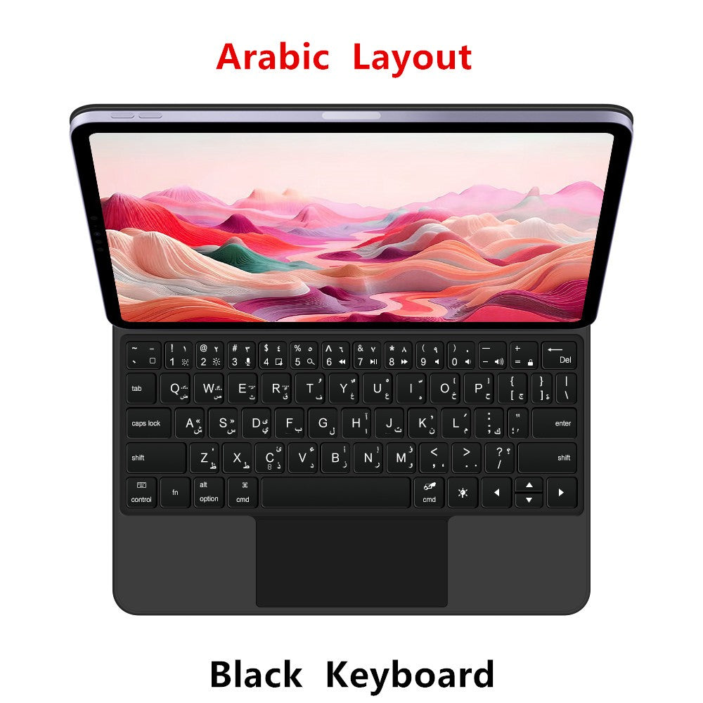 Capa Smart Magnetic Book Folio Magic Keyboard para iPad 11ª 10ª Geração 2025 iPad A16 11ª 11" A3354 A3355 A3356 A2696