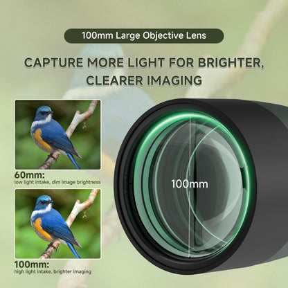 Svbony 25-75x100mm SV28A Lunetas de Observação Anguladas com Tripé e Adaptador de Telefone Telescópio FMC para Observação de Pássaros Observação Diária