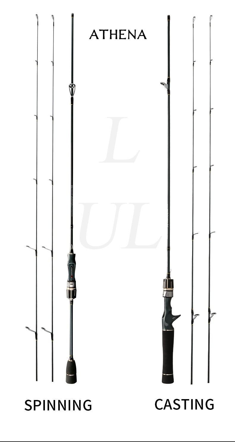 Vara de pesca de truta L+UL Dicas de vara de pesca leve para trutas Vara de pesca giratória/casting Isca de pesca Isca de pesca de polvo Lula de pesca