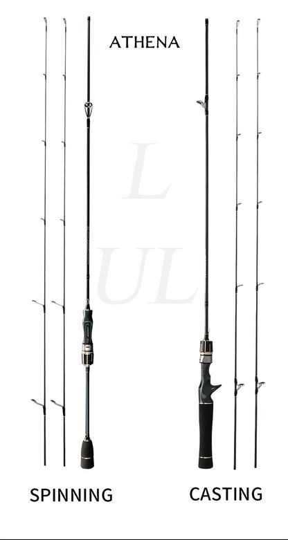 Vara de pesca de truta L+UL Dicas de vara de pesca leve para trutas Vara de pesca giratória/casting Isca de pesca Isca de pesca de polvo Lula de pesca