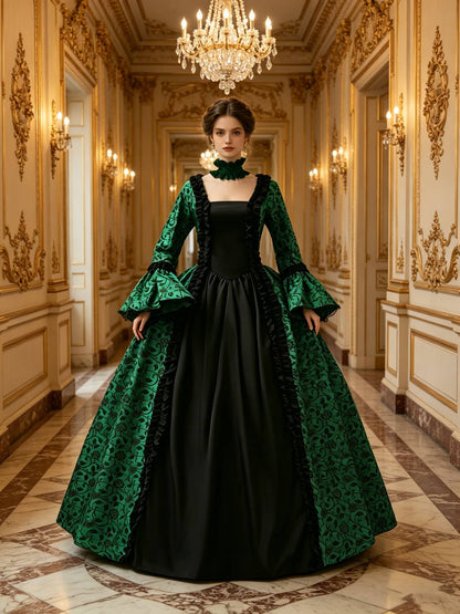 Cross border medieval Victorian retro elegant temperament versatile cosplay court dress fluffy dress cosplay Halloween performan