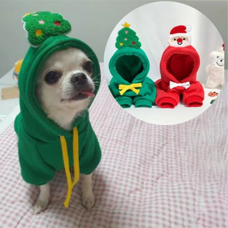 Roupa de Natal para Cães Pequenos e Médios, Roupa de Cachorro, Casaco de Gatinho, Fantasia de Chihuahua, Roupas de Ano Novo para Pets