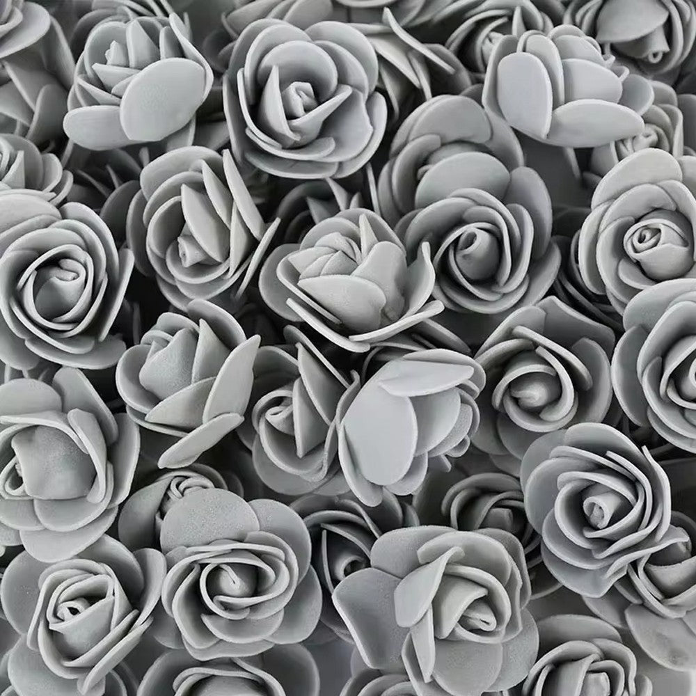 2000/10pcs Mini  Artificial Rose Flowers Head  Rose Heads DIY Valentine's Day Roses Wedding Bouquets Party Gift Candy Box Decor