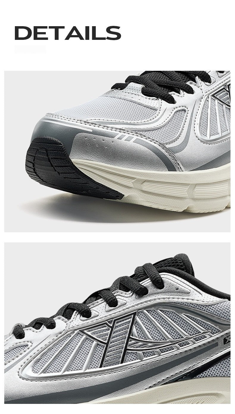 Xtep Juechen 6.0 Vintage Running Shoes Male 2025 Spring Shock Absorption Sports Shoes Street Daily Leisure Sneakers 875119110027