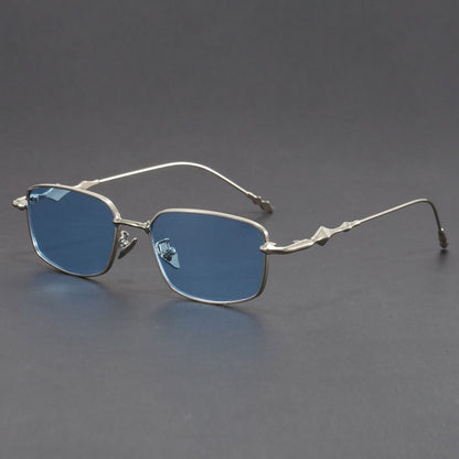 Óculos de Sol Retangulares Pequenos Femininos com Armação Fina, Óculos Anti-Luz Azul, Armações de Óculos Modernas, Óculos Vintage UV400 Gafas De Sol