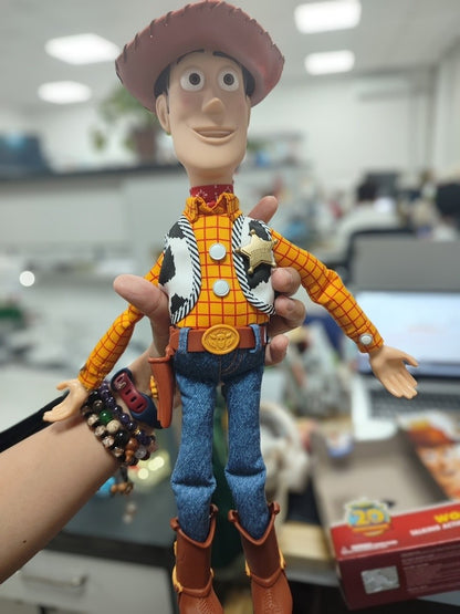 Disney Toy Story 20º Aniversário Woody Xerife Cowboy Jessie Fala Frases Interativas Figura Boneco Anime Enfeite Brinquedo Presente
