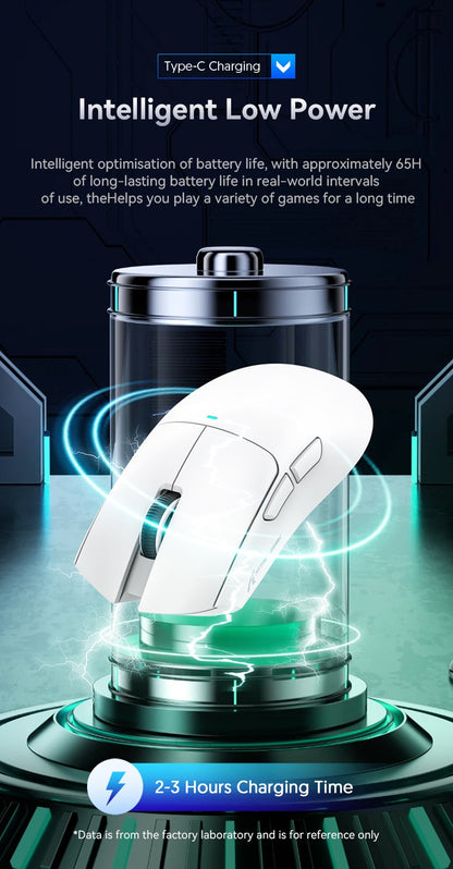 Mouse Gamer Sem Fio Attack Shark X11 X11SE, 1000 Hz, Mouse Óptico RGB 2.4G, 16000 DPI, Mouses de Computador Ergonômicos para PC Laptop Mac