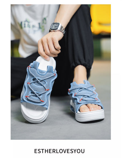 Hot Sale Men's Sandals Outdoor Thick Bottom Sports Casual Sandal for Men Summer Wear-resistant Mans Slipper Slip-on New Fashion