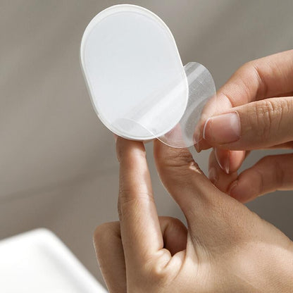 Hot Sale 4Pcs Self Adhesive Clothes Hook Wall Door Hook Bathroom White Towel Hanger Kitchen Wall Hanger Bathroom Accessories