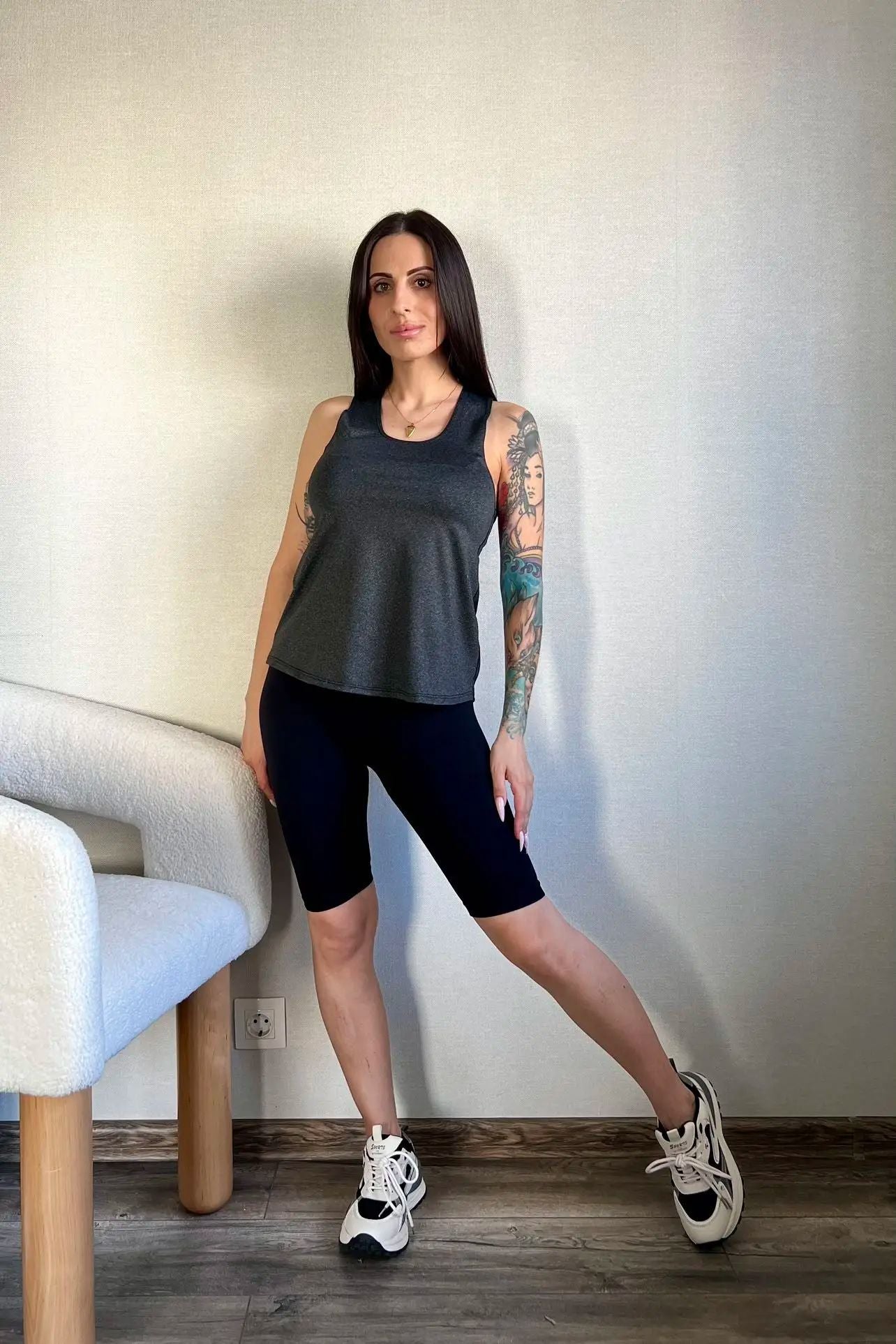 Sleeveless Racerback Yoga Tank Top,Women's Quick Dry Running Training Sports Vest Fitness Gym Top Workout Yoga Shirts