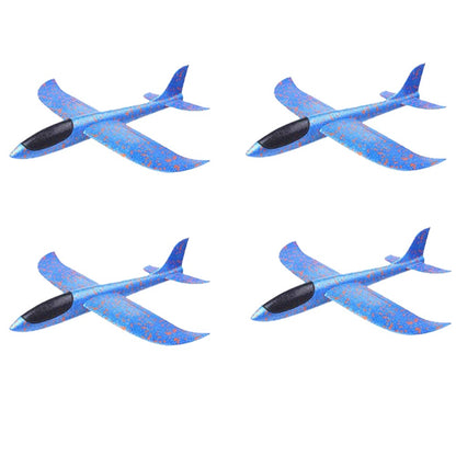 Avião de espuma grande de 36cm x 48cm, planador de avião de arremesso manual, aviões de bolha EPP inerciais, brinquedos de lançamento ao ar livre para crianças e meninos de presente