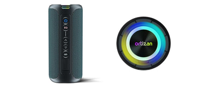 Ortizan 40W Caixas de Som Portáteis Bluetooth 5.3 Subwoofer Grave Sem Fio IPX7 Impermeável TWS Caixas de Som para Viagem ao Ar Livre Suporte TF/AUX