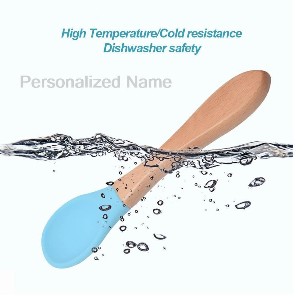 Personalized Name Baby Feeding Set Children's Silicone Suction Cup Bowl Training Spoon Fork Tableware Baby Feeding Bowl BPA Free