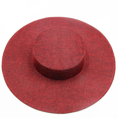 Chapéus Fascinators Femininos Base de Chapéu de Feltro para Festa Casamento Chapéu LUNQUIL de Aba Larga Chapéu Fedora Acessório de Cabelo Kentucky Derby