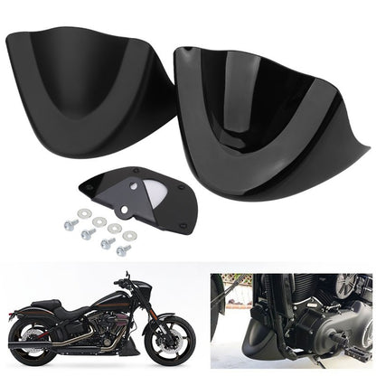 Front Chin Spoiler Lower Air Dam Fairing Cover Black Motorcycle Parts For Harley Dyna Fat Bob Streetbob Wide Glide FXD 2006-2017