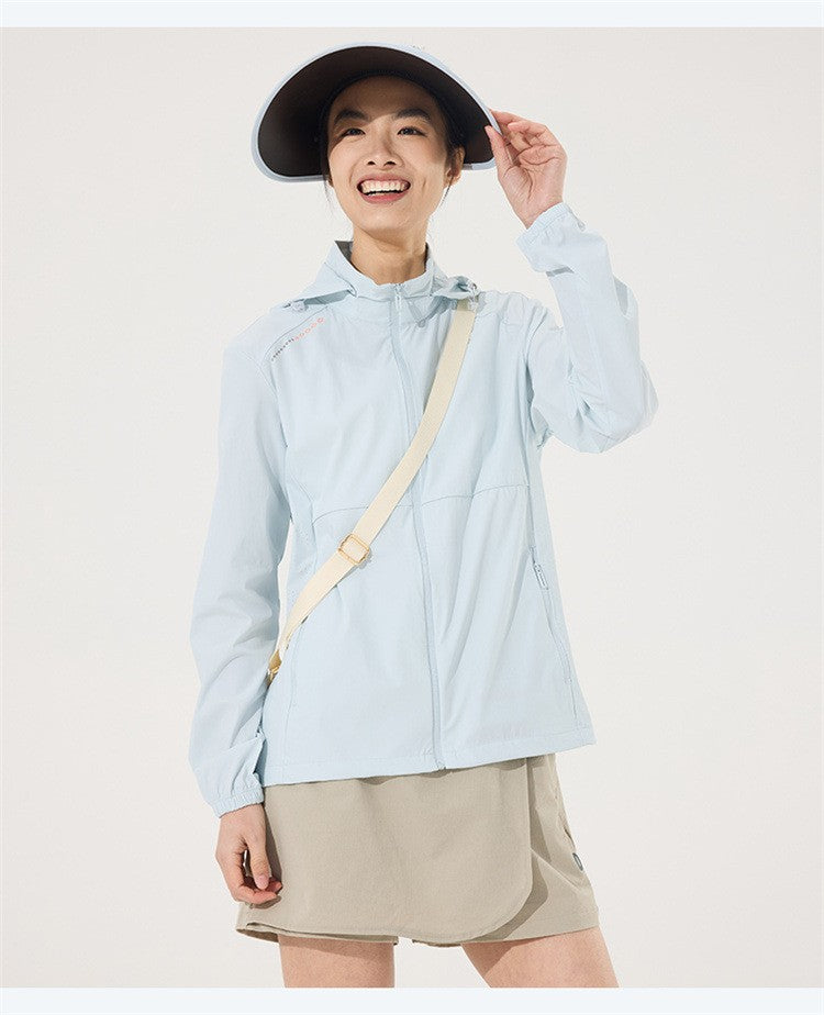 2025 new [new product upgraded skin clothing] high elastic sunscreen clothing men's and women's color contrast machine bag ice s