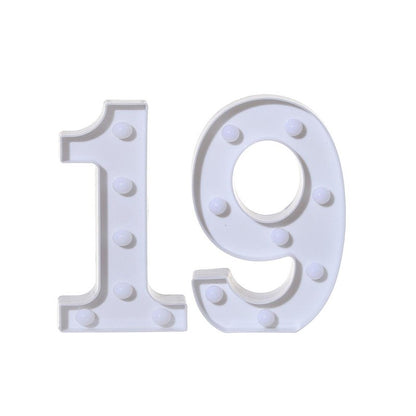 2Pcs Number 16 18 21 30 Led Light String Happy Birthday Party Decoration Wedding Anniversary Adult Birthday Party Gift Light Led